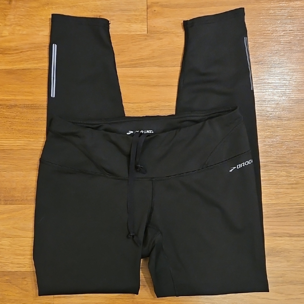 Brooks Black Reflective Running Leggings